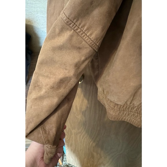 Vintage Sea Dream Leather Bomber Jacket - Picture 10 of 14